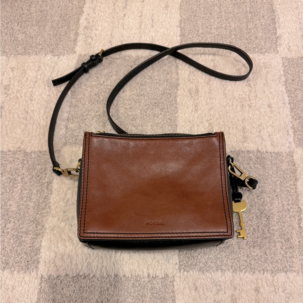 Fossil Leather Crossbody Bag